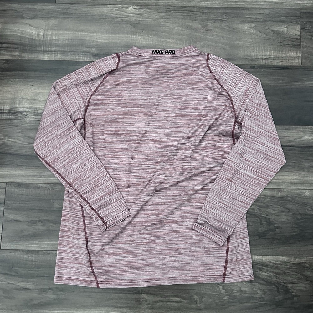 Nike Pro Training Dri-Fit Purple Space Dye Shirt Mens Size XL 859216-652 - Picture 4 of 7